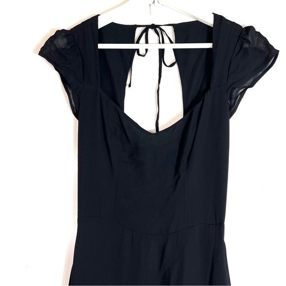 NWT Reformation Amaryllis Maxi Dress Black Size 0 - Picture 3 of 13